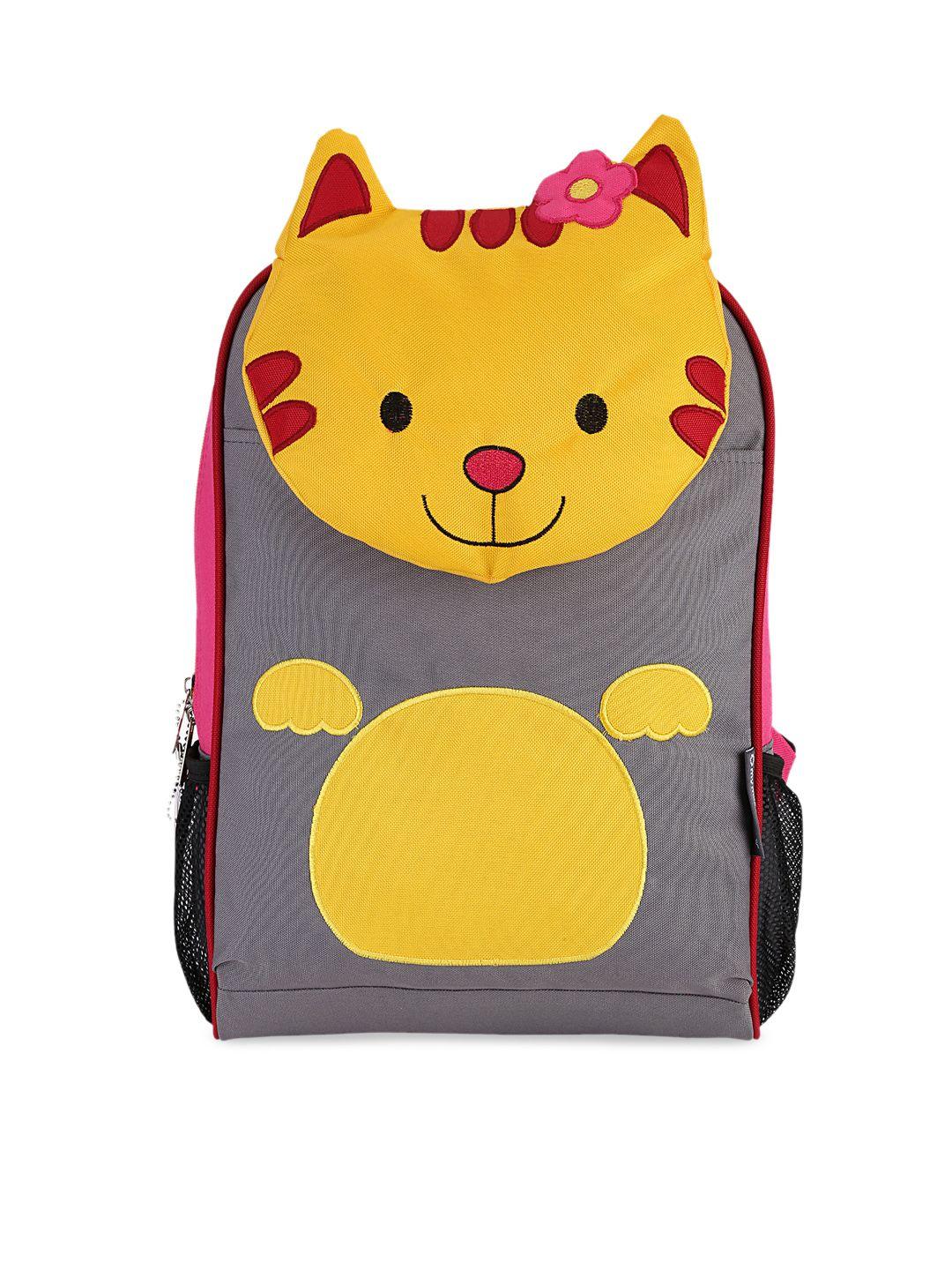 my milestones kids yellow & grey colourblocked backpack