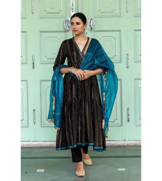 myaara black rani bagh' 22 raatraani anarkali set