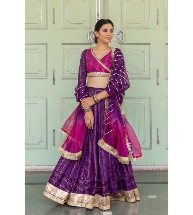 myaara purple rani bagh' 22 jaamuni lehenga set