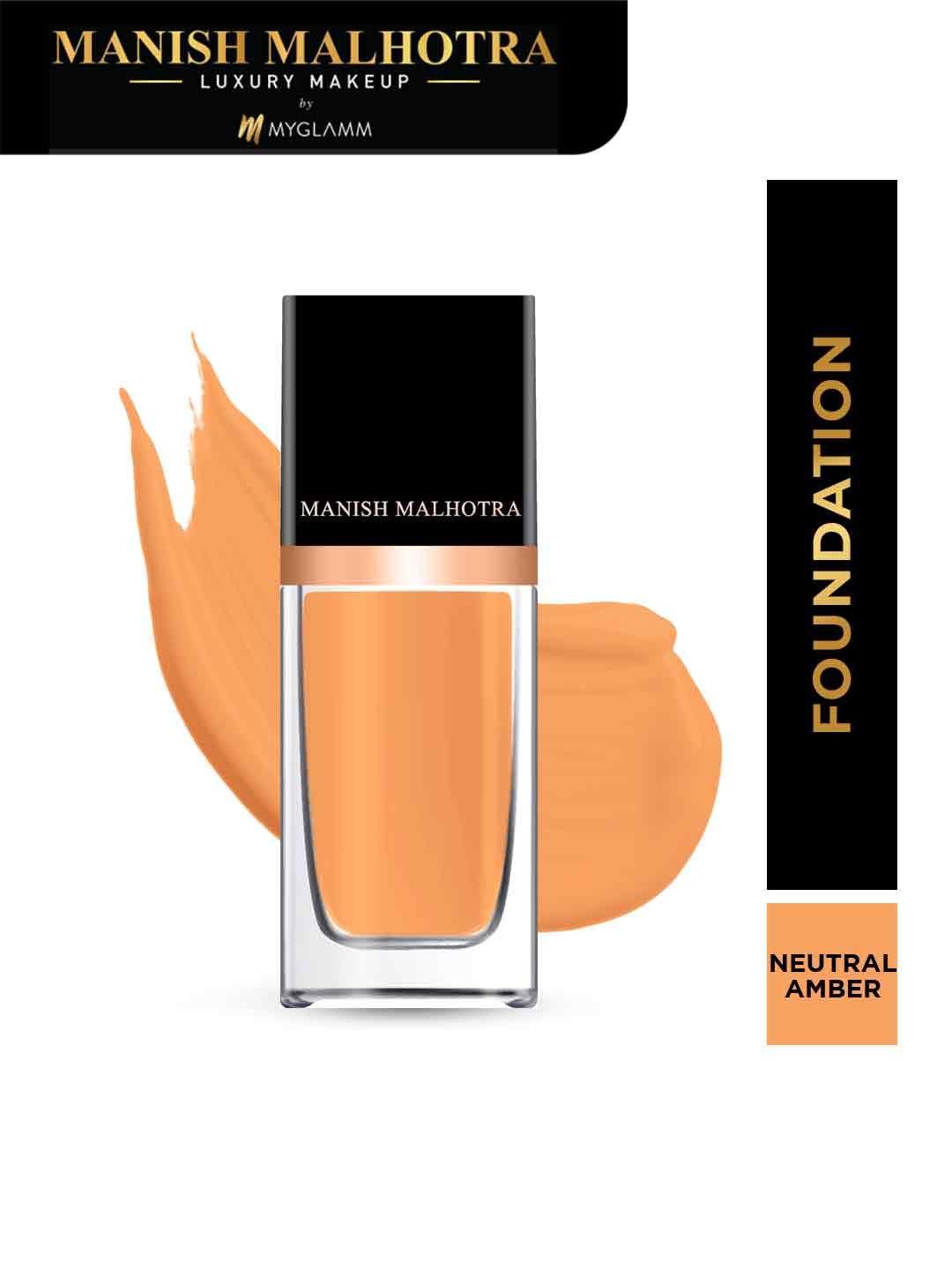 myglamm manish malhotra beauty skin awakening foundation-neutral amber-34gm