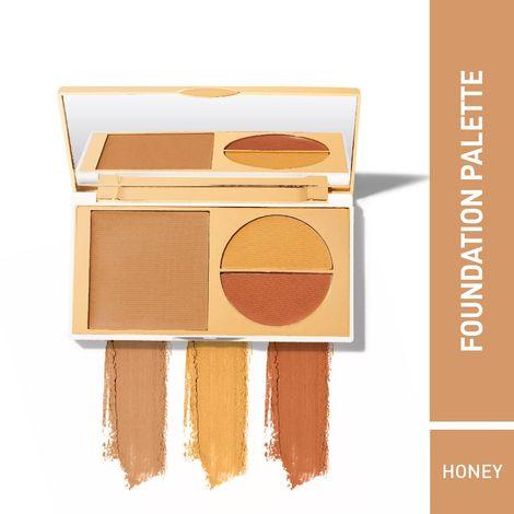 myglamm total makeover ff cream foundation palette-honey (10.5 g)