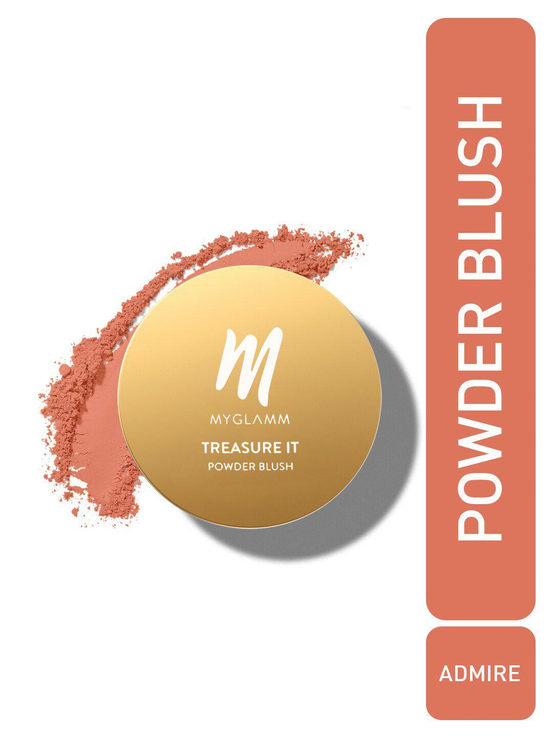 myglamm treasure it powder matte blush - 4g - admire