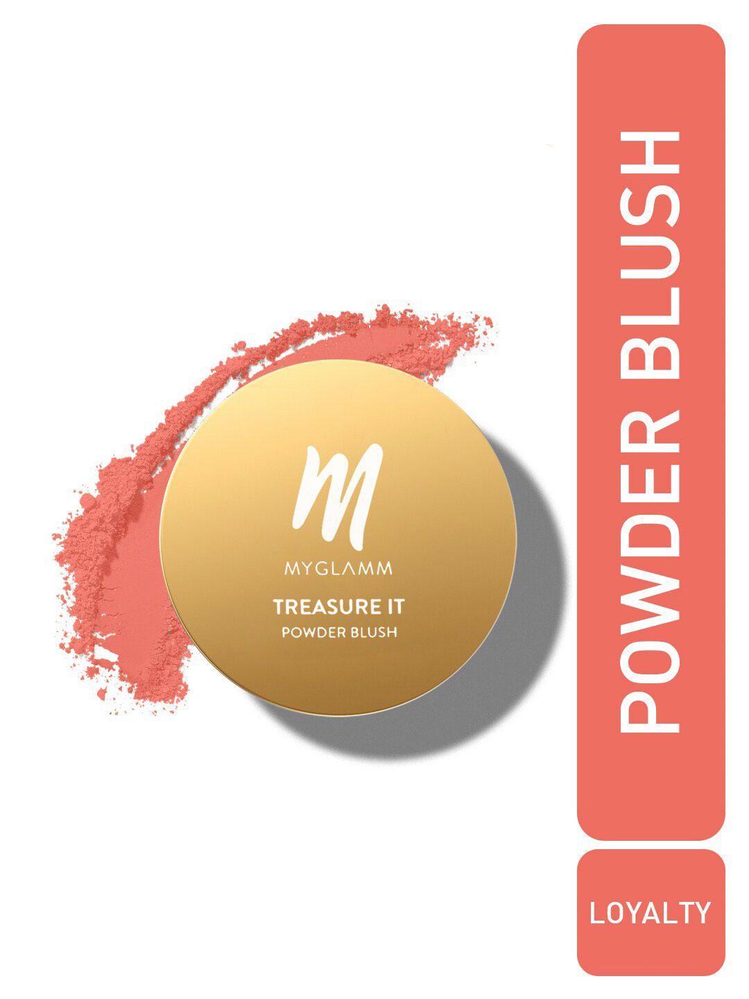 myglamm treasure it powder matte blush - 4g - loyalty