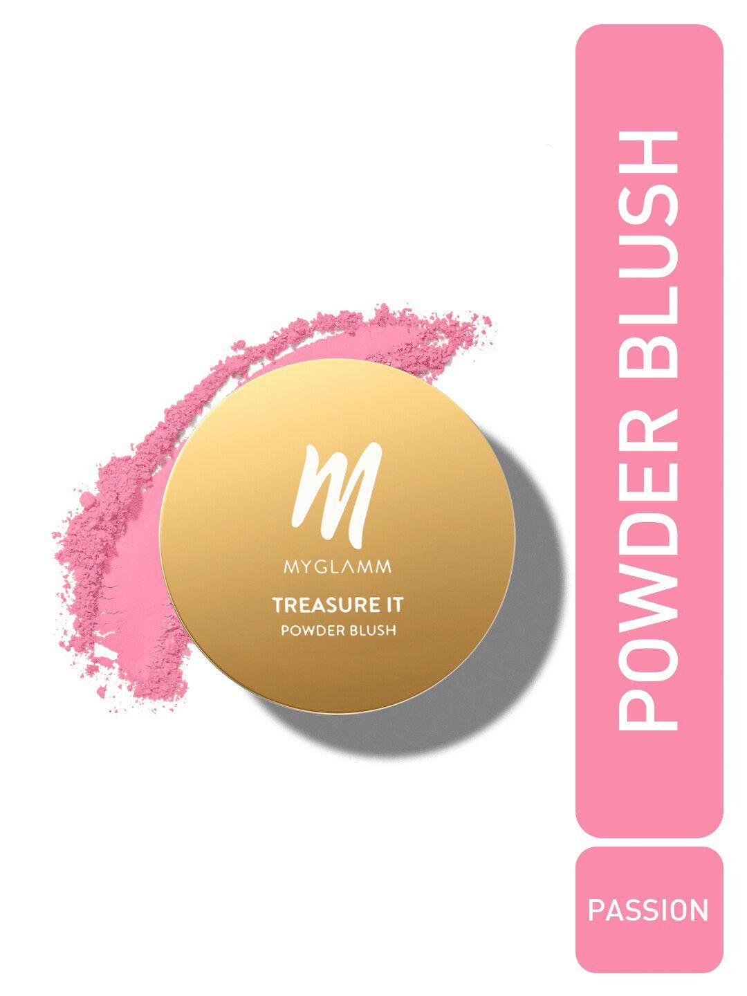 myglamm treasure it powder matte blush - 4g - passion