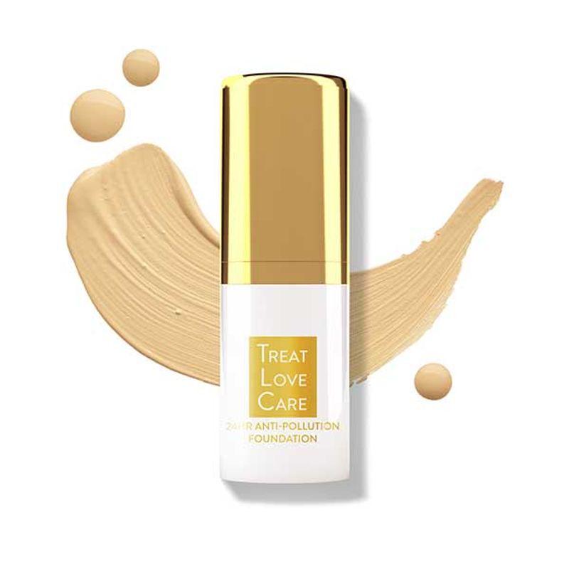 myglamm treat love care 24hrs anti-pollution foundation