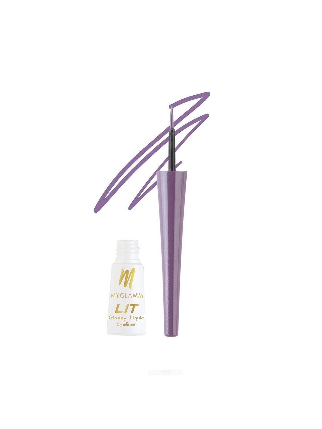 myglamm lit glossy liquid eyeliner 3.5 ml - purple farewell