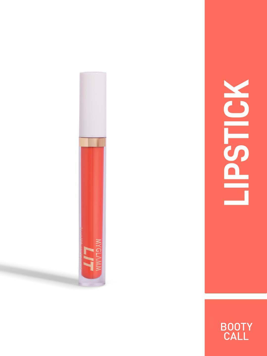 myglamm lit liquid matte lipstick 3 ml - booty call