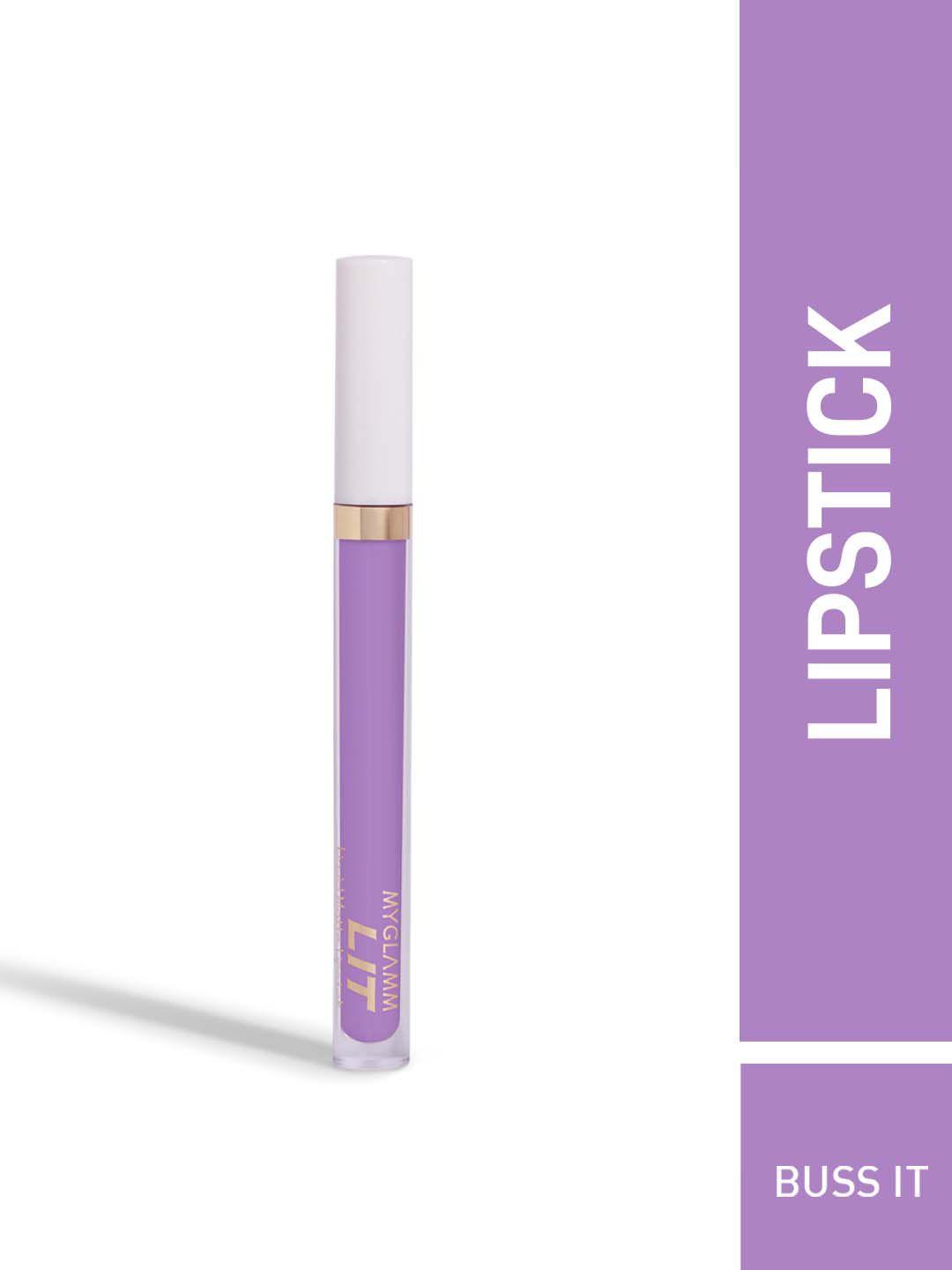 myglamm lit liquid matte lipstick 3 ml - buss it