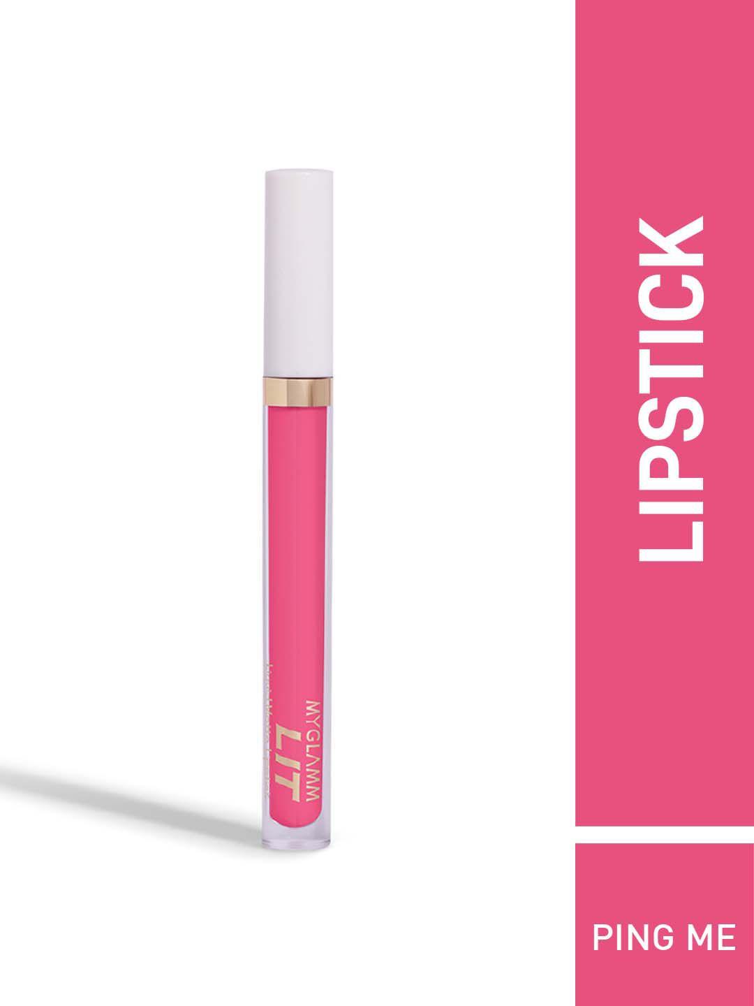 myglamm lit liquid matte lipstick 3 ml - ping me