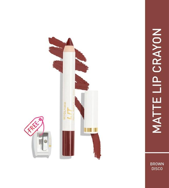 myglamm lit matte about it lip color brown disco - 2.8 gm