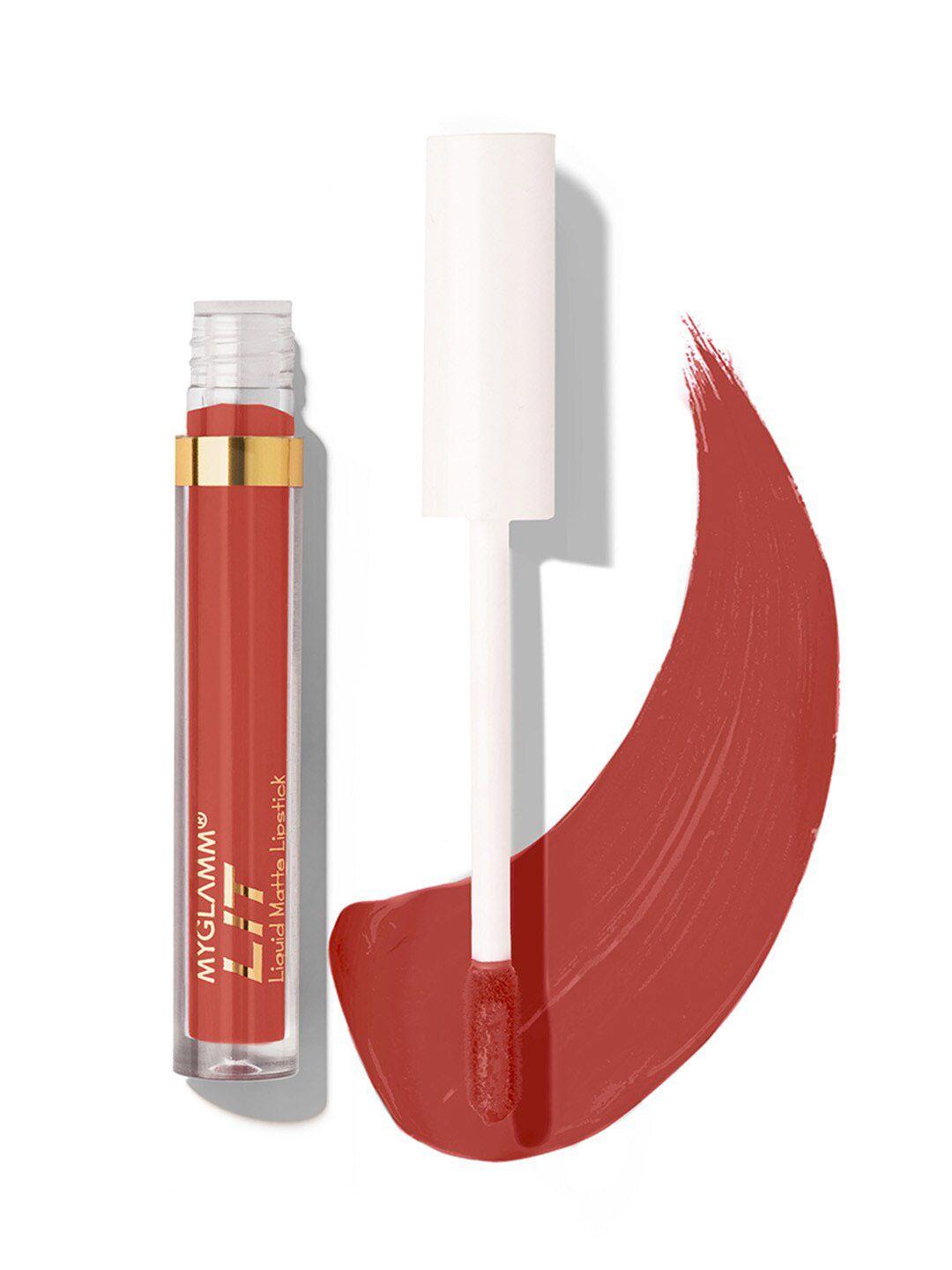 myglamm long-lasting & smudge-proof lit liquid matte lipstick 1.6ml - like a g6