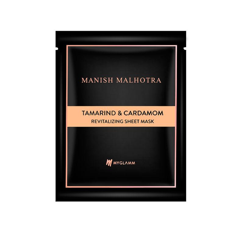 myglamm manish malhotra beauty by myglamm tamarind & cardamom revitalizing sheet mask