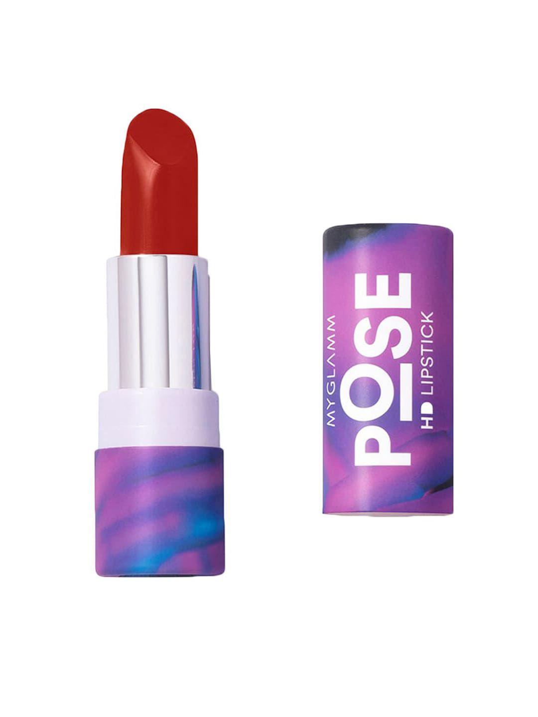 myglamm pose hd lipstick - brick red