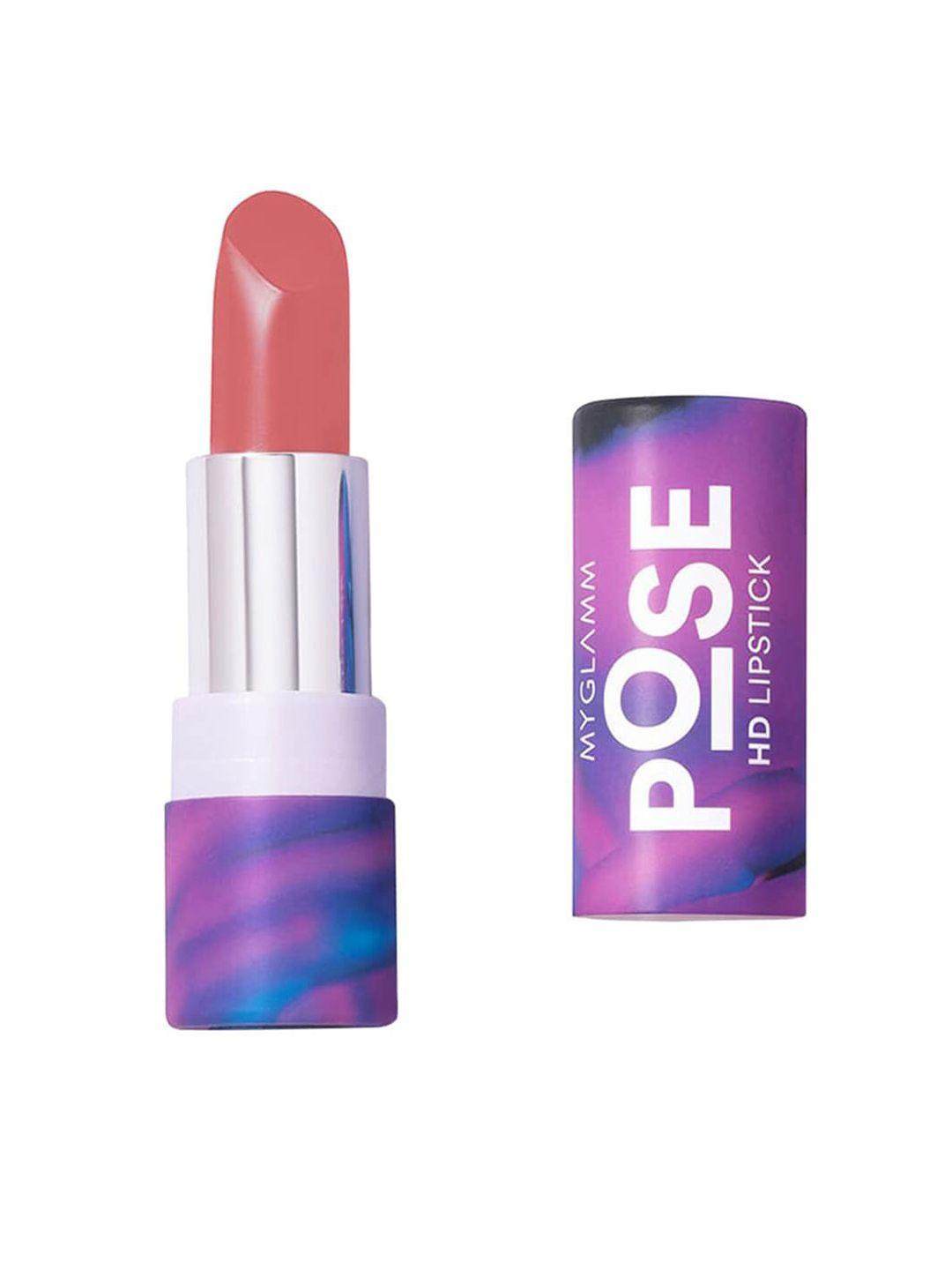 myglamm pose hd lipstick- peach pink