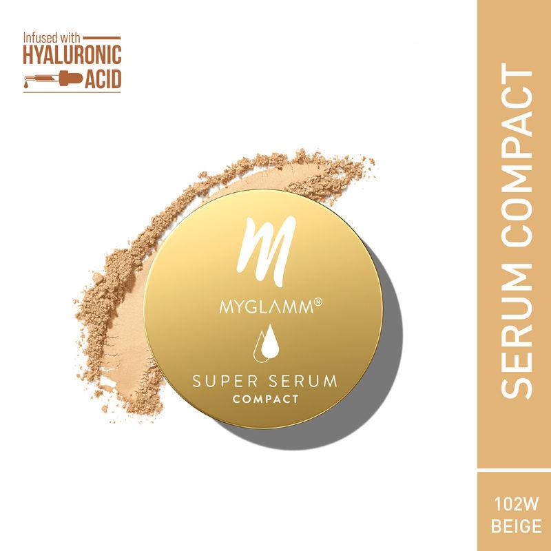 myglamm super serum compact powder - skin-perfecting powder with hyaluronic acid
