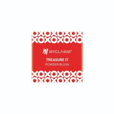 myglamm treasure it powder matte blush-lust-4gm