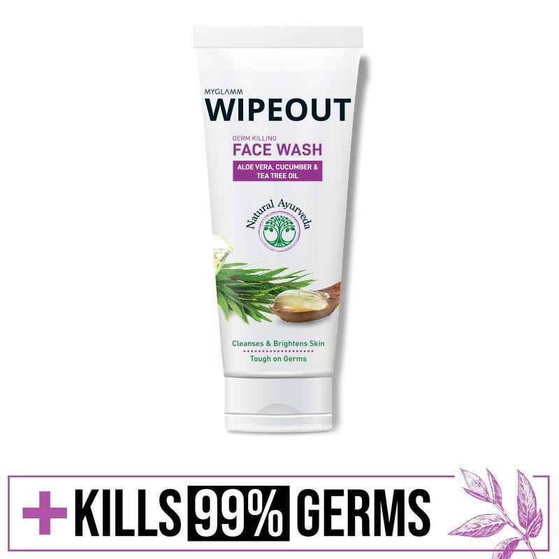 myglamm wipeout germ killing face wash