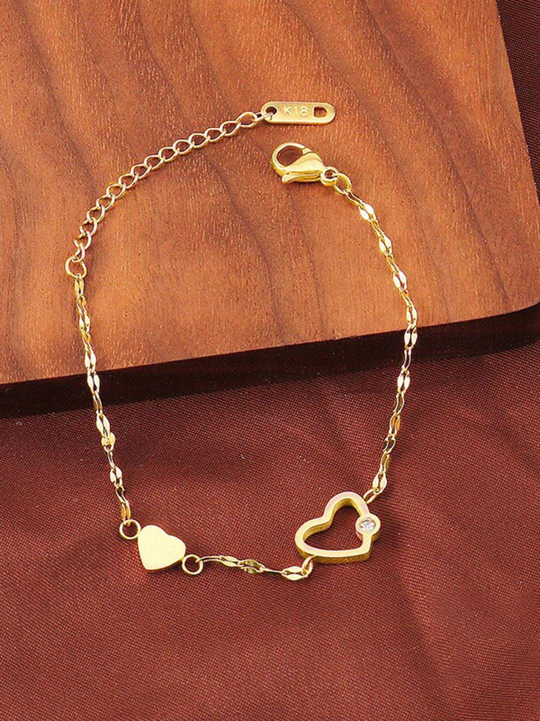 myki gold-plated link bracelet