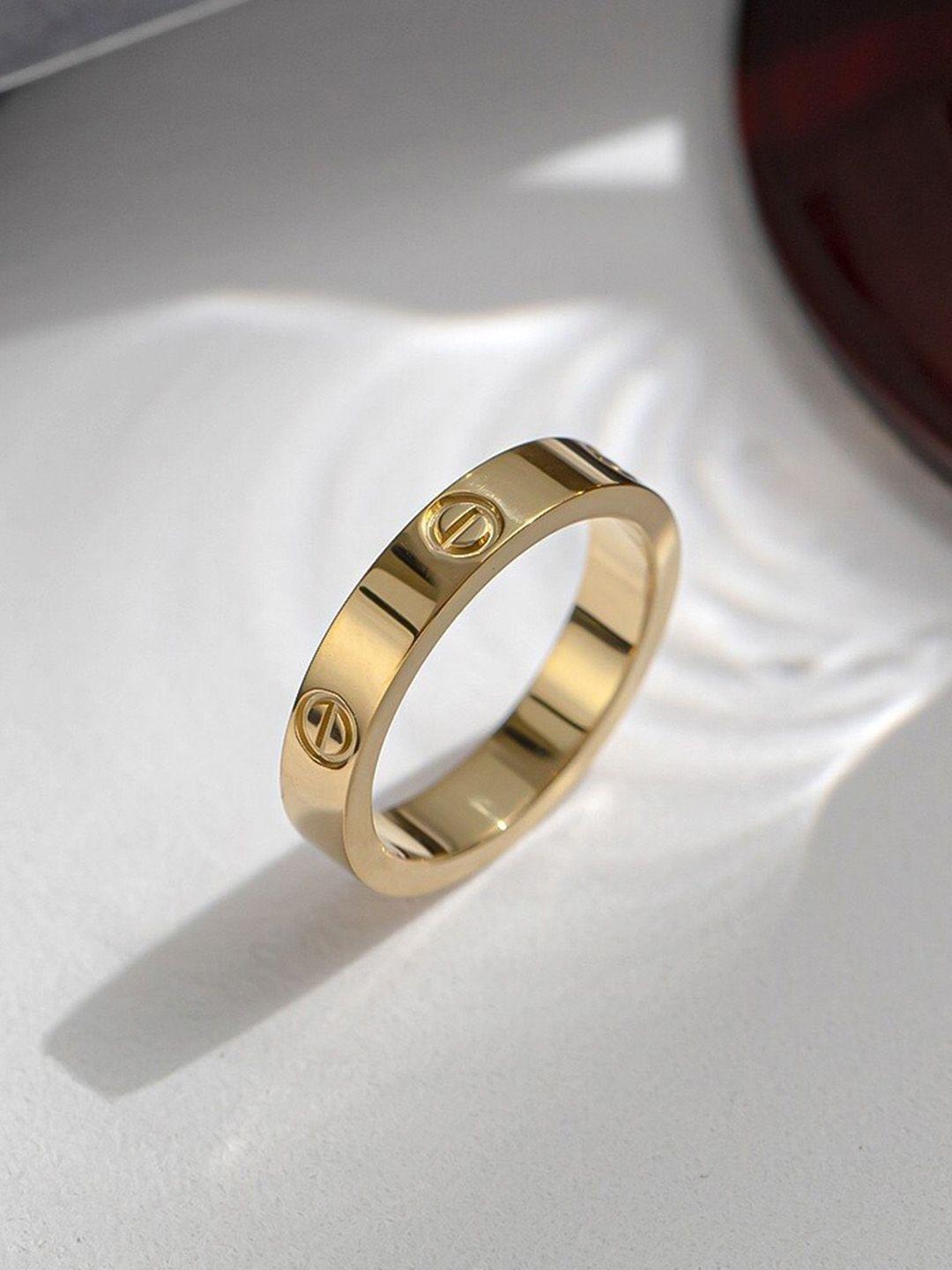 myki gold-plated adjustable finger ring