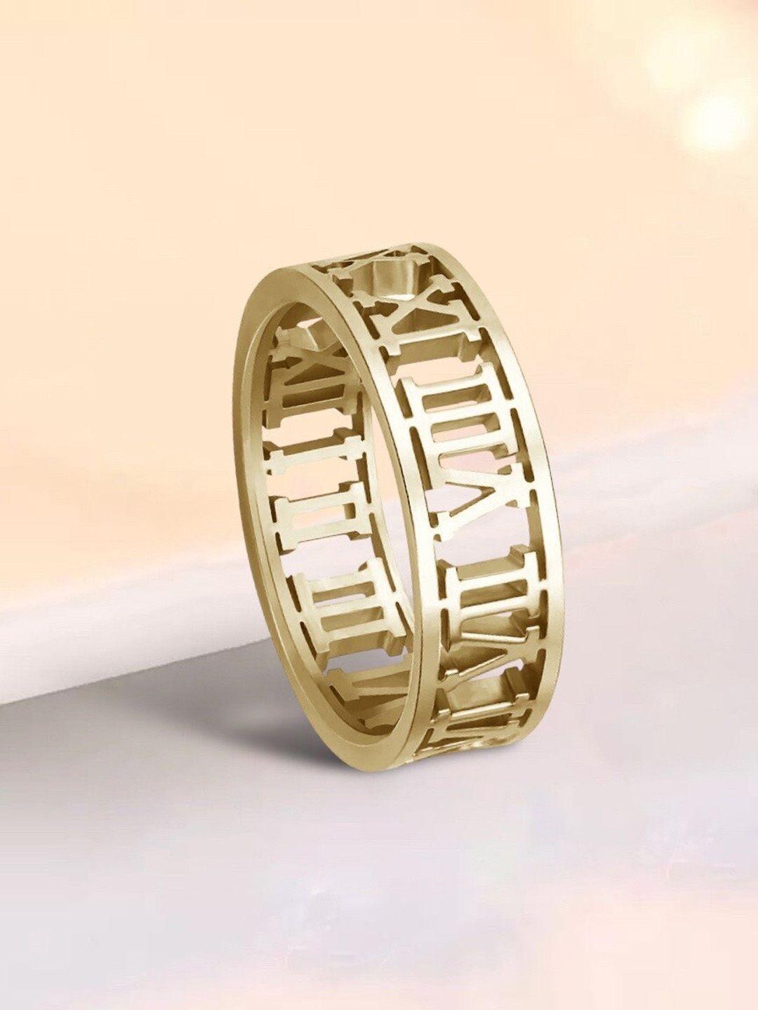 myki gold-plated finger ring