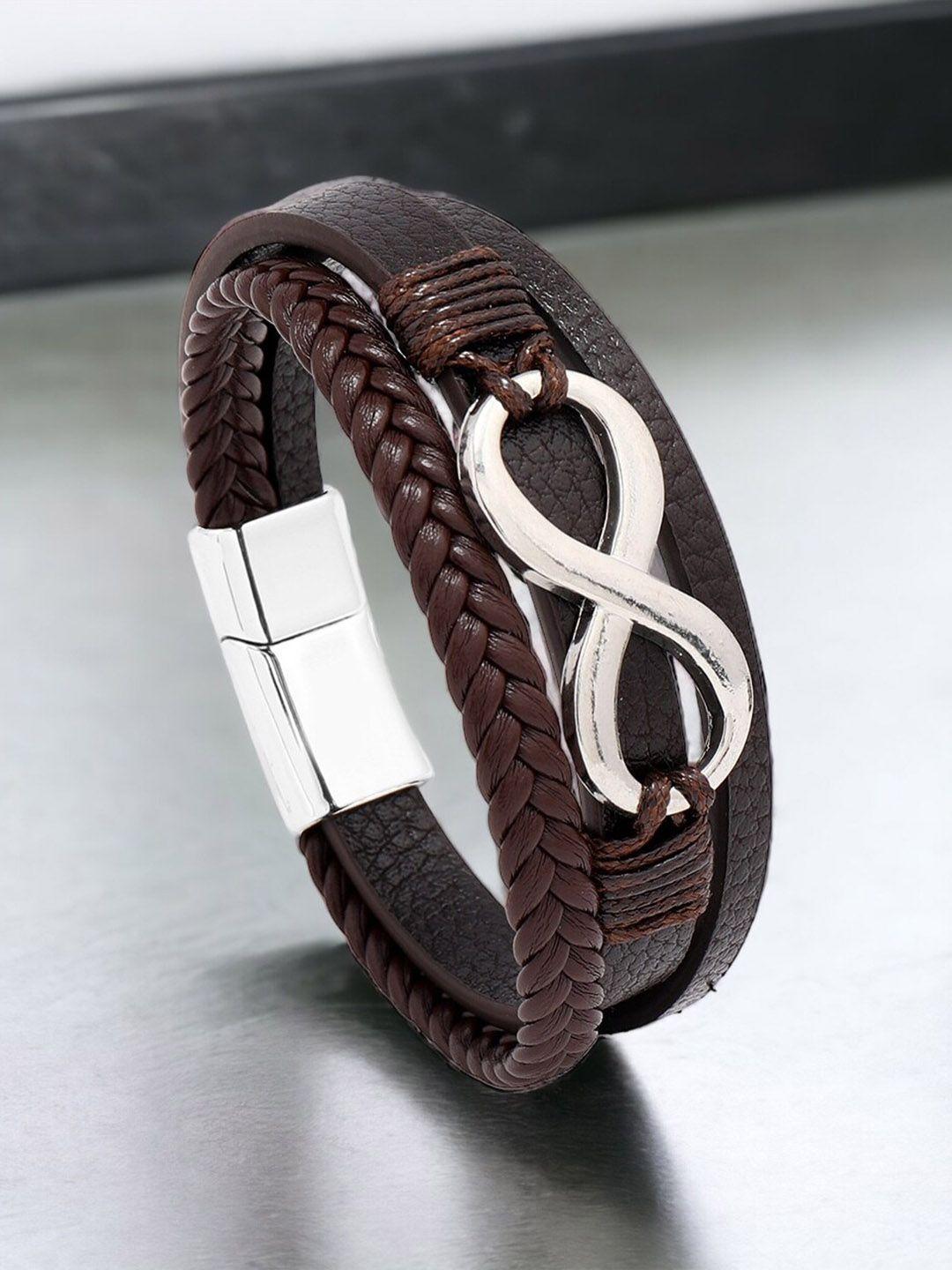 myki men leather multistrand bracelet