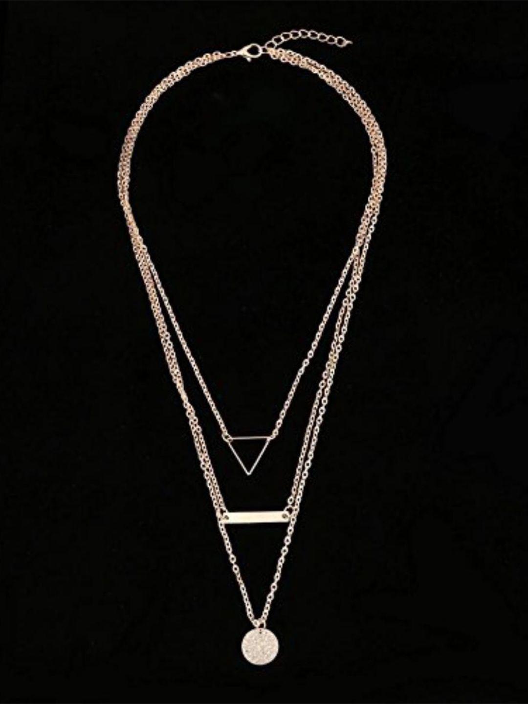 myki rose gold-plated layered necklace