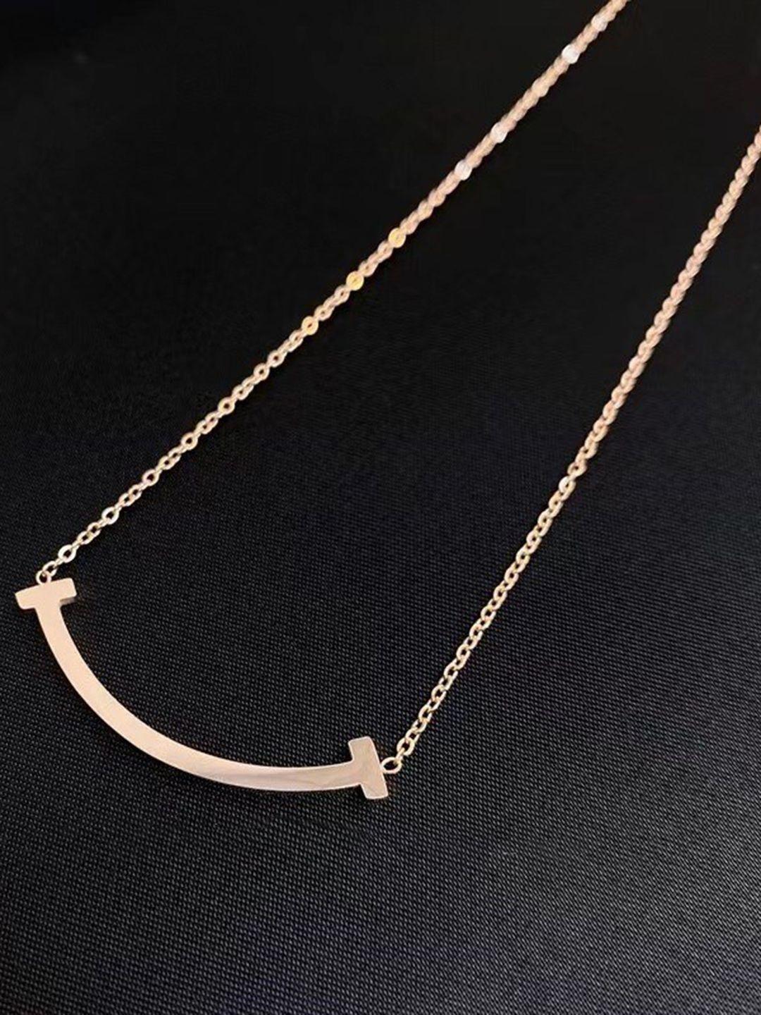 myki rose gold-plated necklace