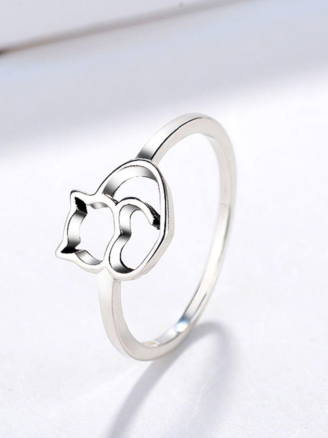 myki silver-plated cat rings