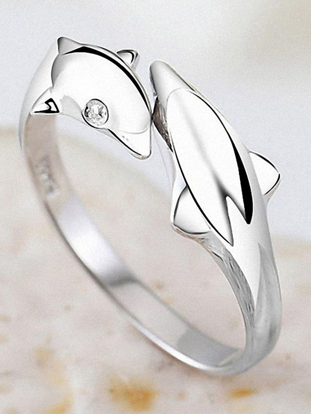 myki silver-plated finger ring