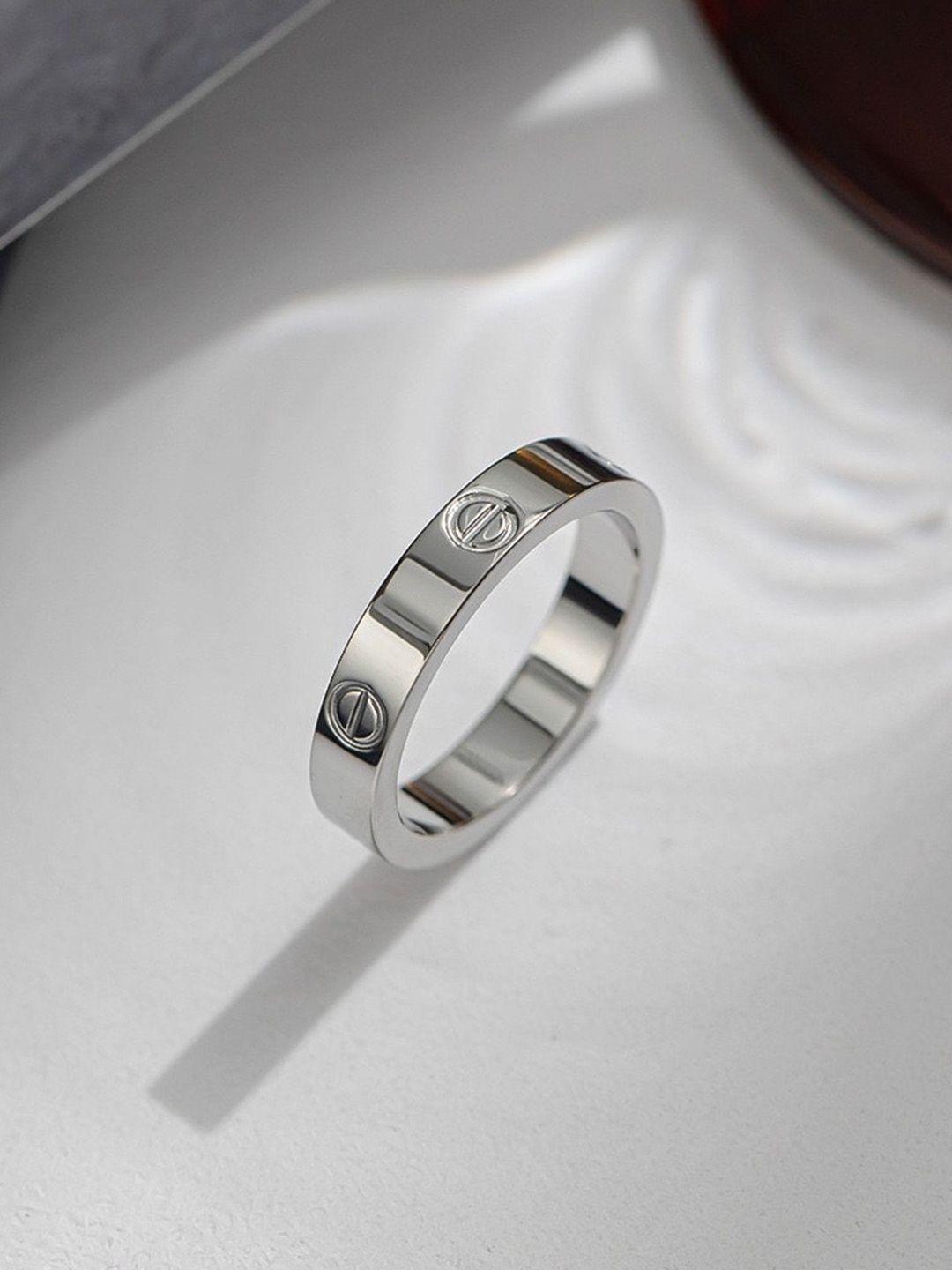 myki silver-plated finger ring