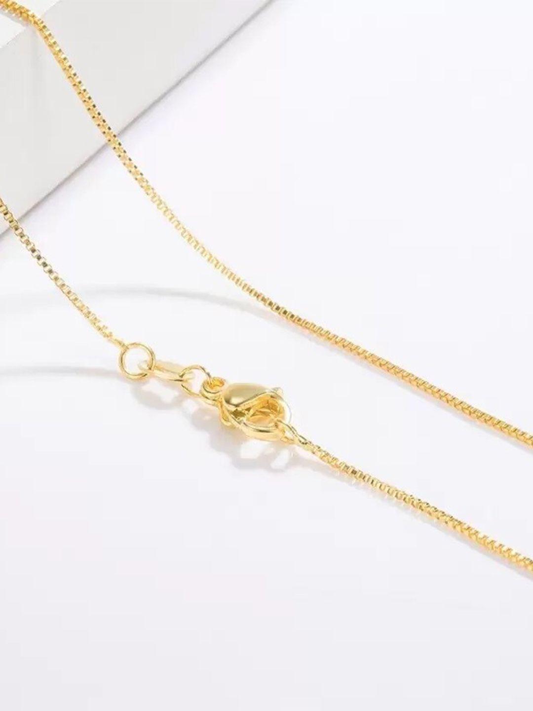 myki unisex gold-toned gold-plated chain