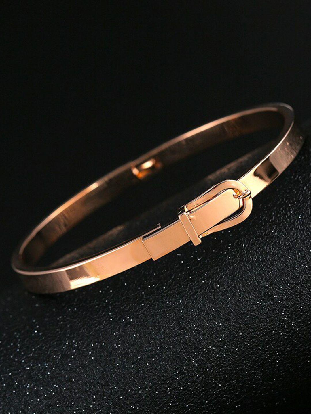 myki women rose gold rose gold-plated kada bracelet