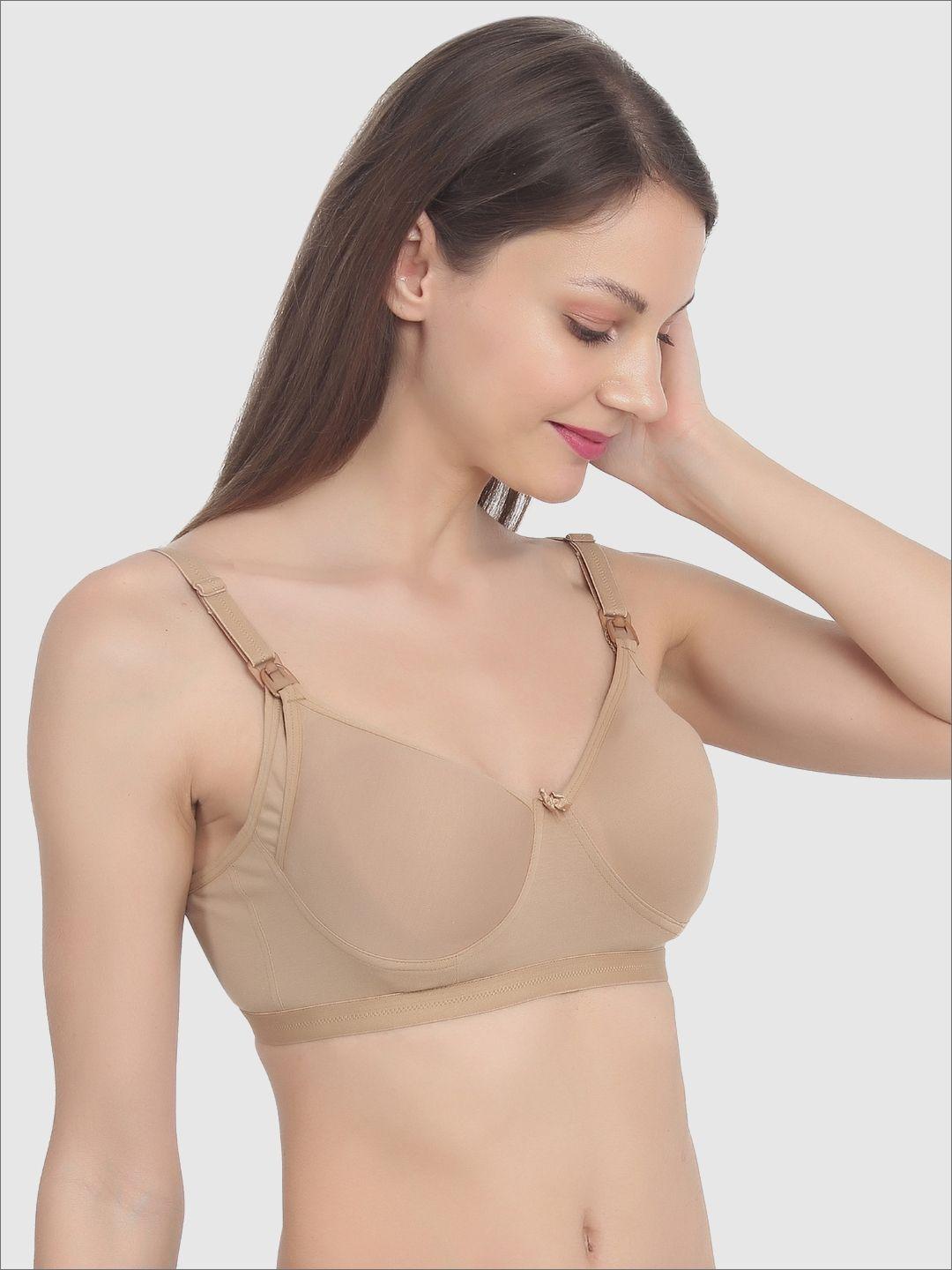 mylo essentials cotton maternity non padded & non wired nursing bra