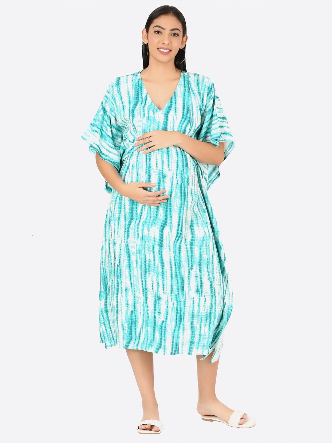 mylo essentials kaftan maternity a-line dress with zipper