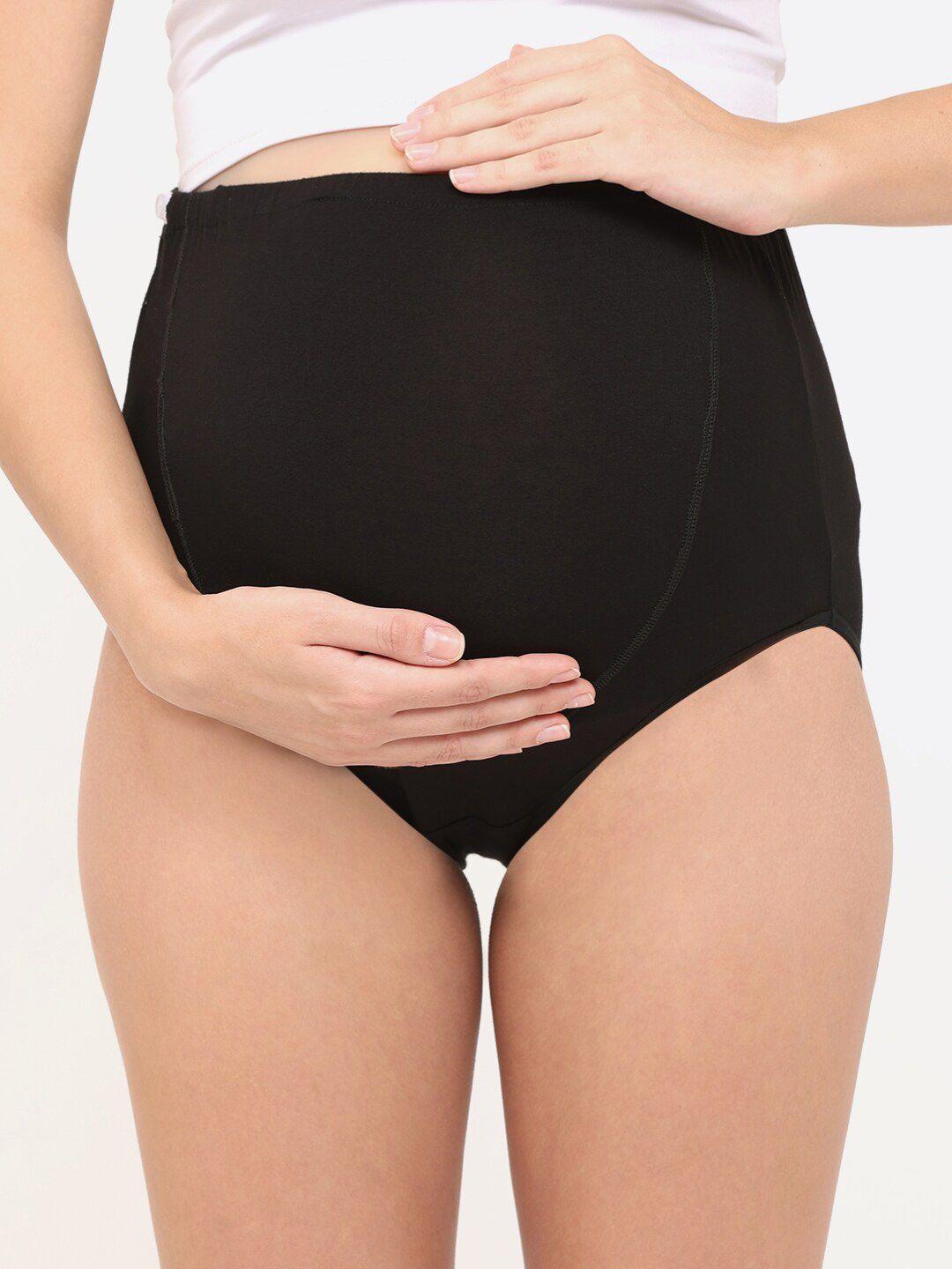 mylo essentials women high rise antimicrobial maternity briefs