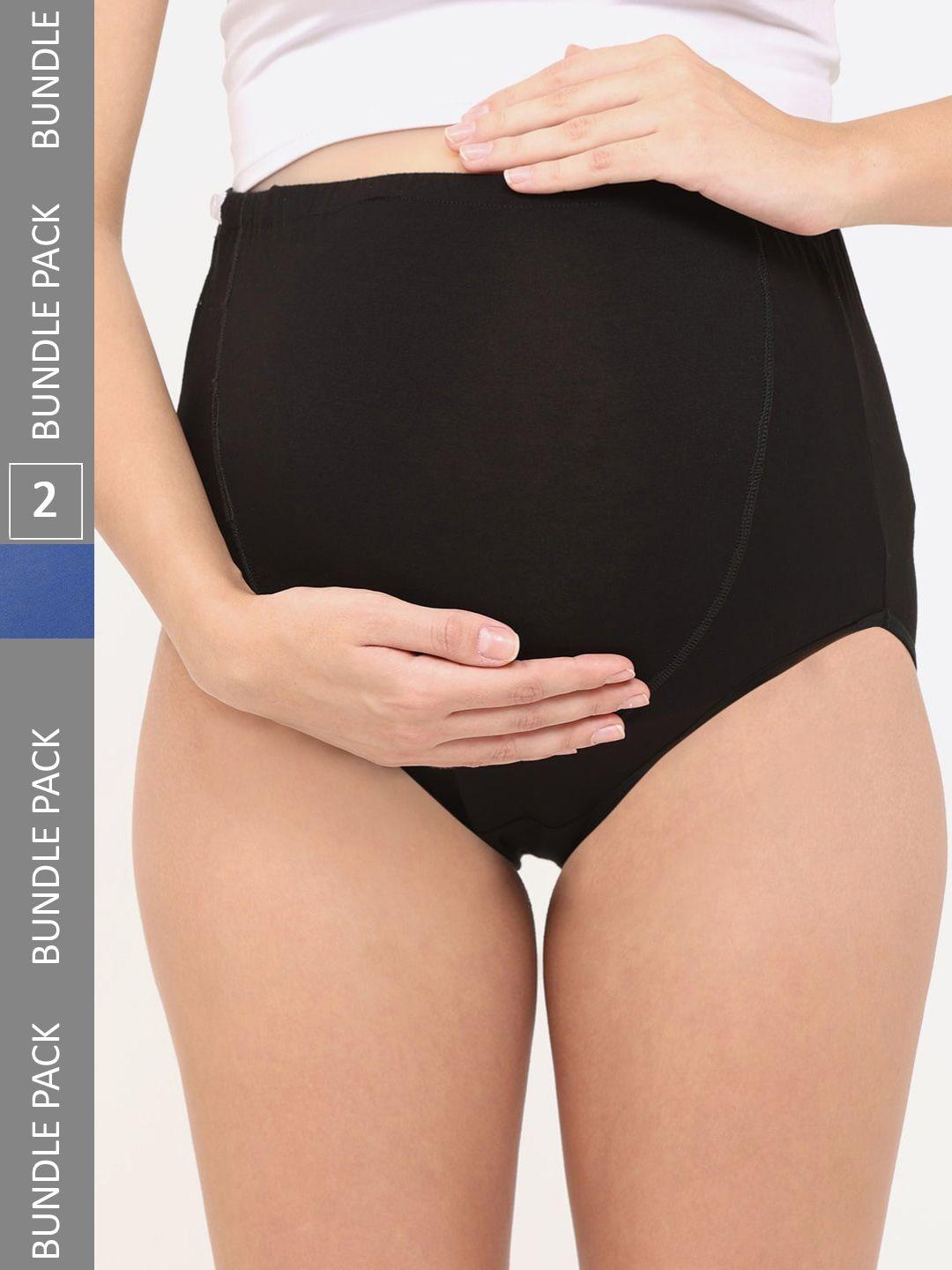 mylo essentials women pack of 2 high waist maternity briefs