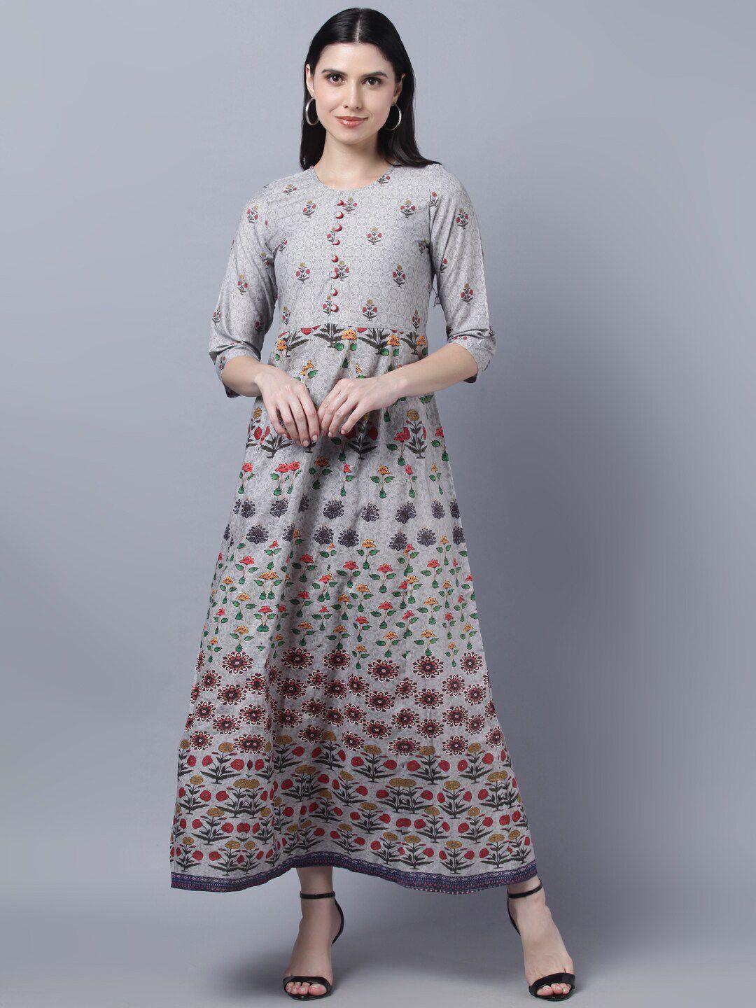 myshka multicoloured floral maxi dress