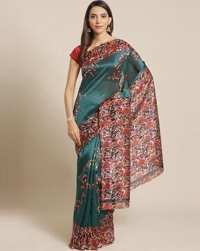 mysore silk printed saree