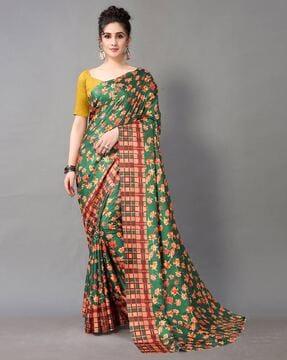 mysore silk printed saree