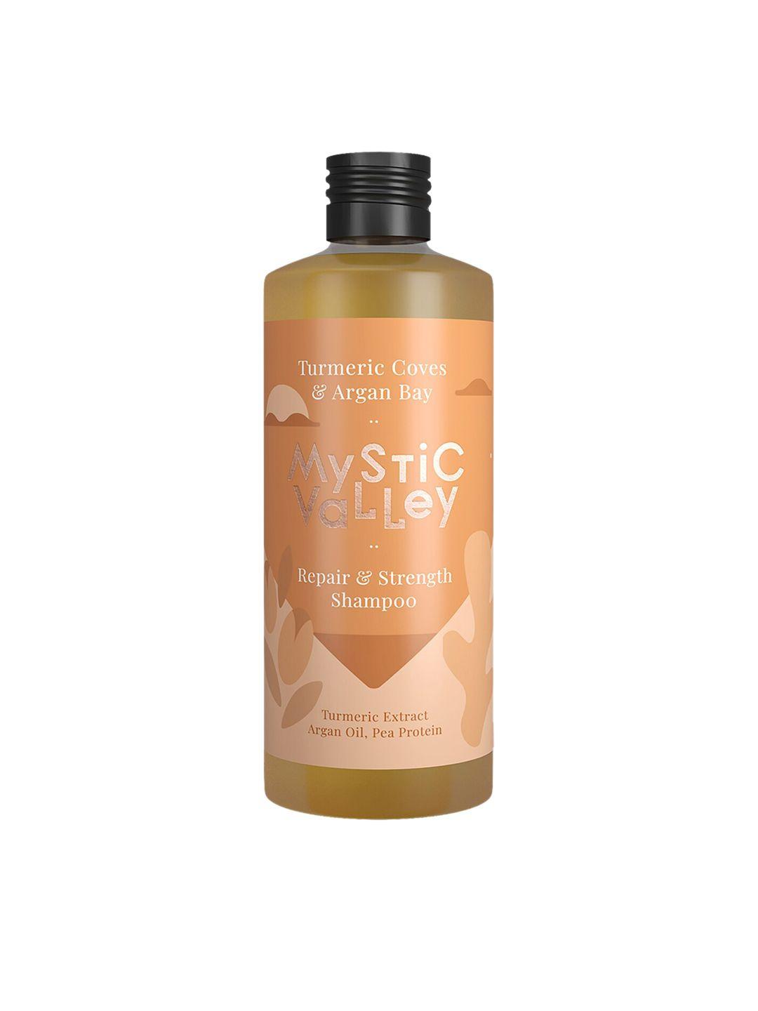 mystic valley turmeric coves & argan bay repair & strength shampoo 350 ml