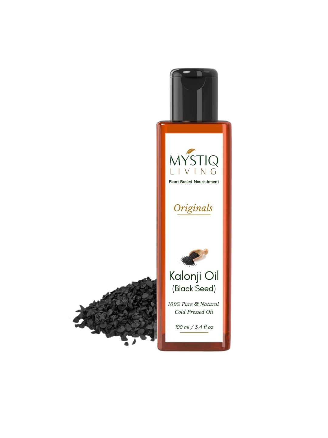 mystiq living 100% pure & natural originals cold-pressed black seed - kalonji oil 200 ml