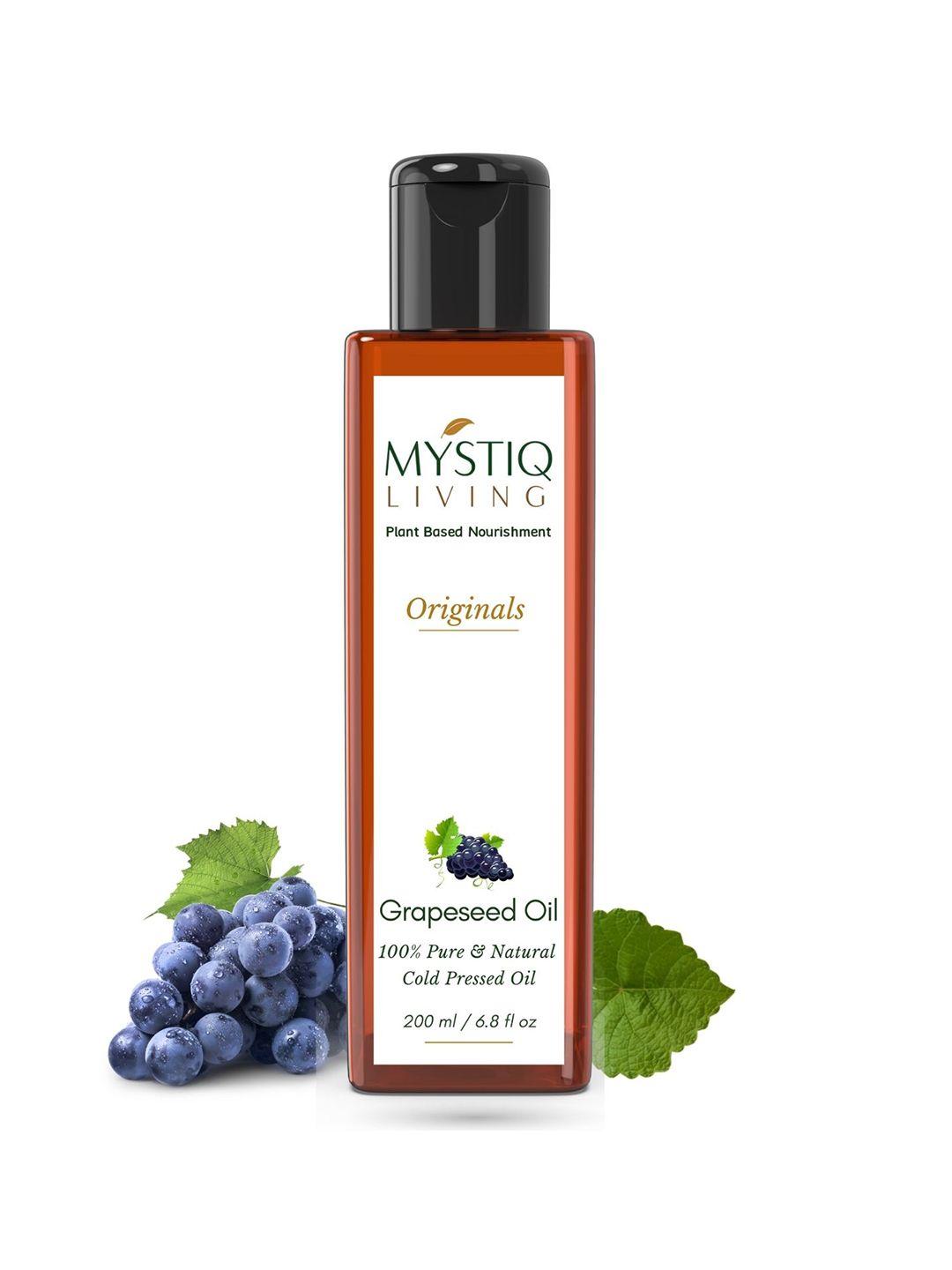 mystiq living cold pressed grapeseed oil - 200 ml