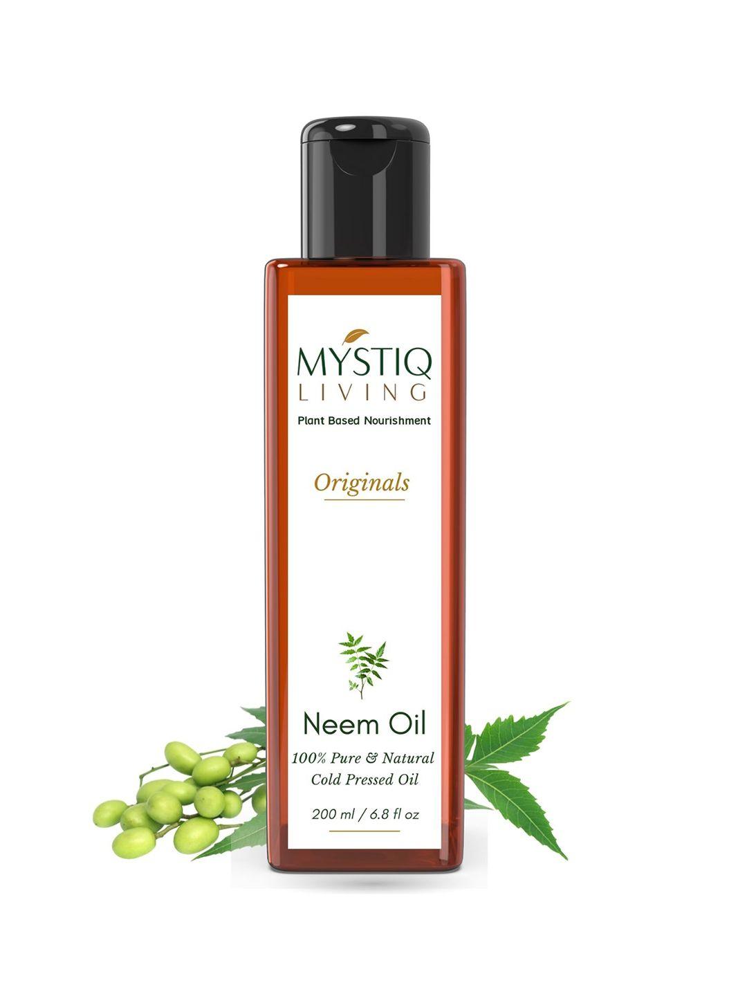 mystiq living cold pressed neem oil - 200 ml