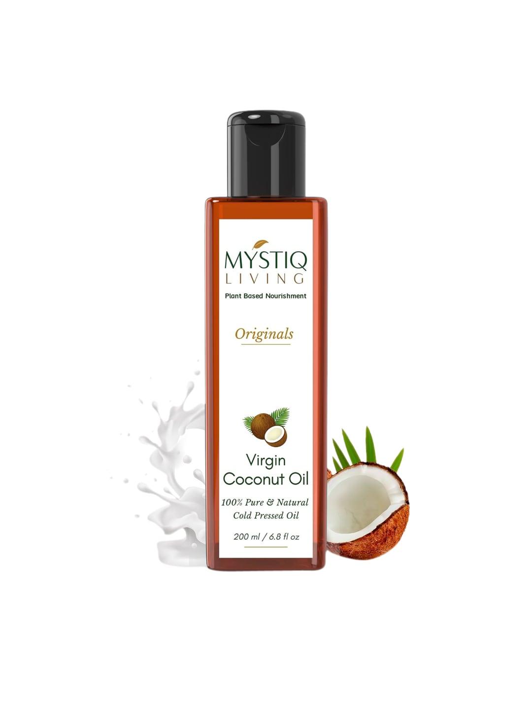 mystiq living cold pressed virgin coconut oil - 200 ml