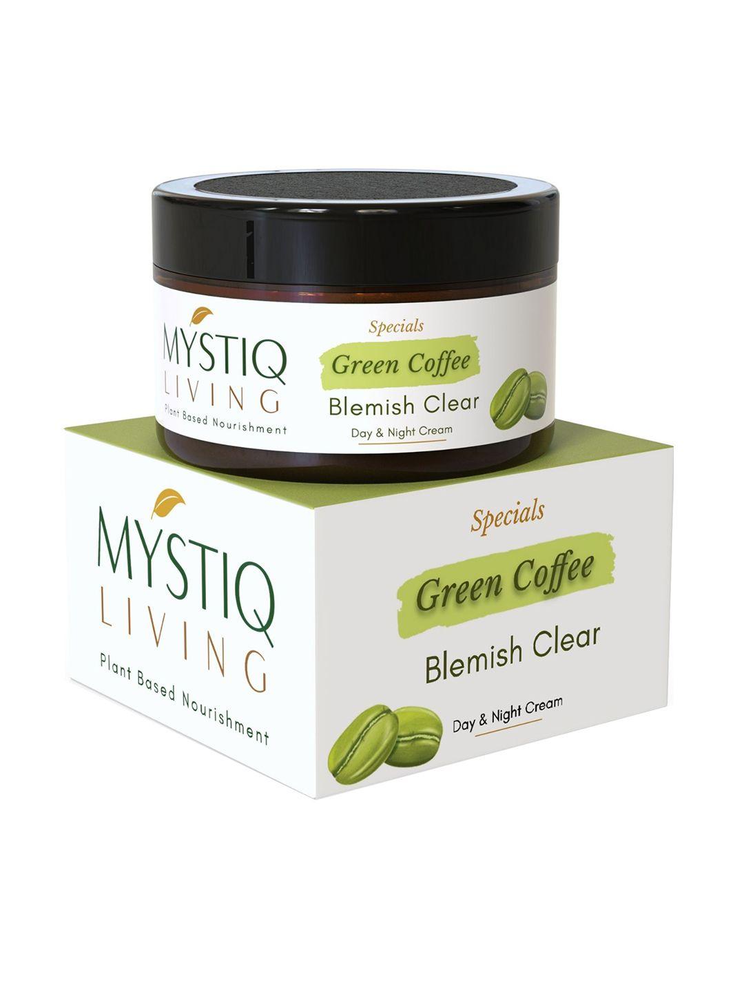 mystiq living green coffee blemish clear face moisturising cream for pigmentation - 50g