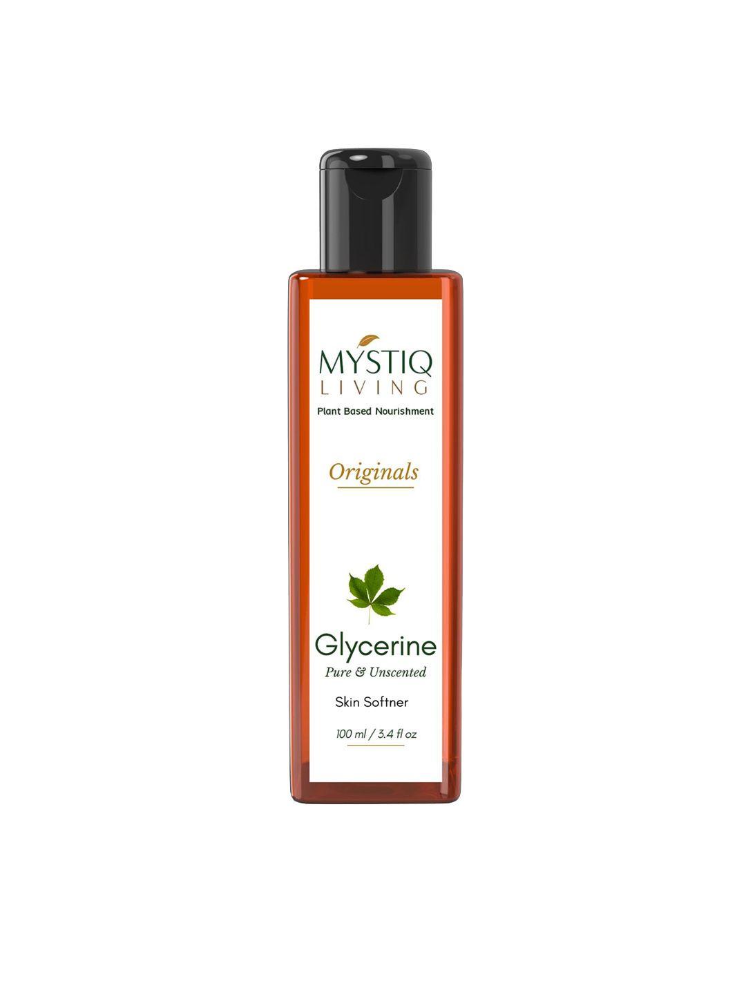 mystiq living originals pure & unscented glycerine skin softener - 100ml
