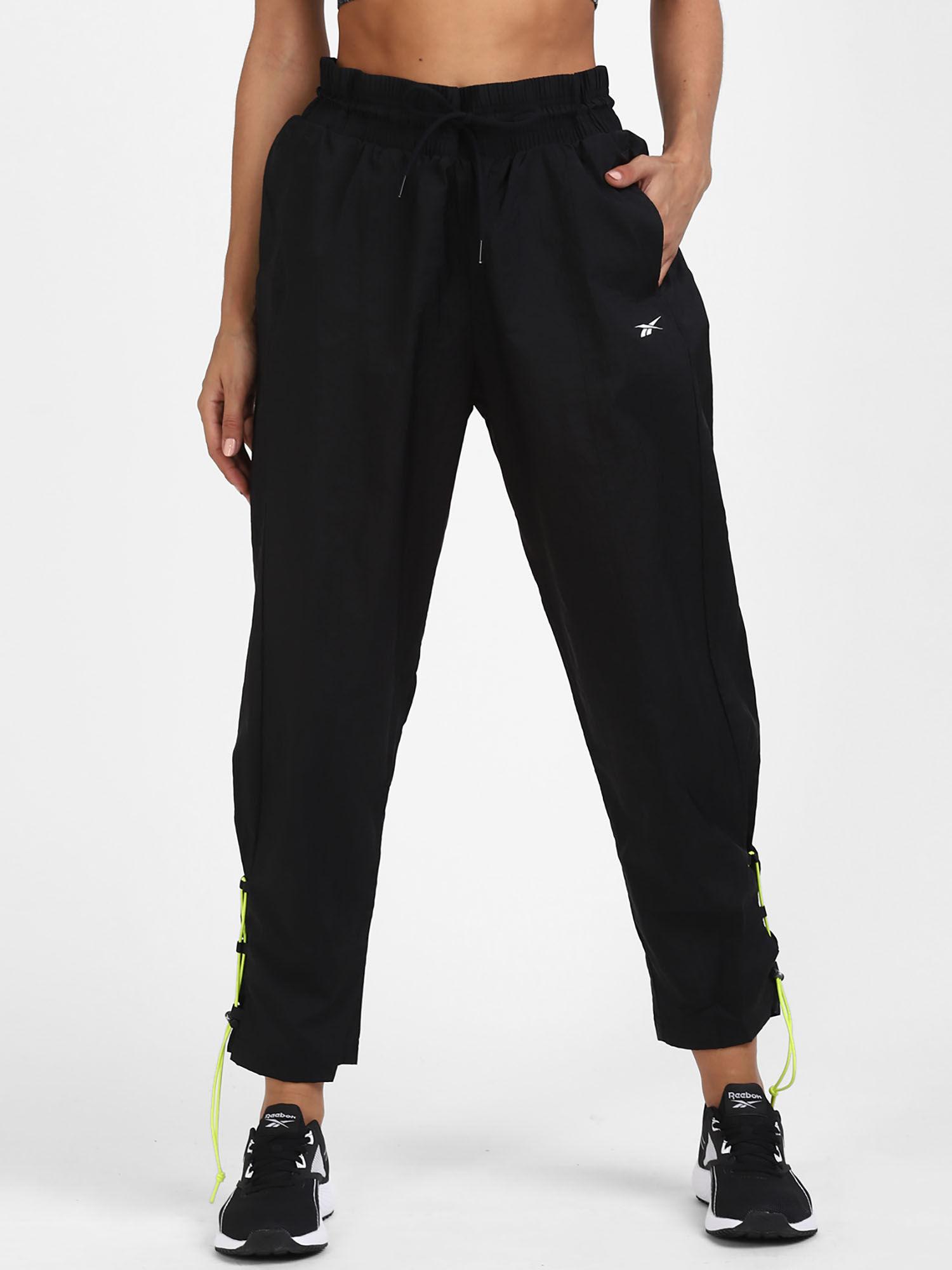 myt woven pant black training track pant