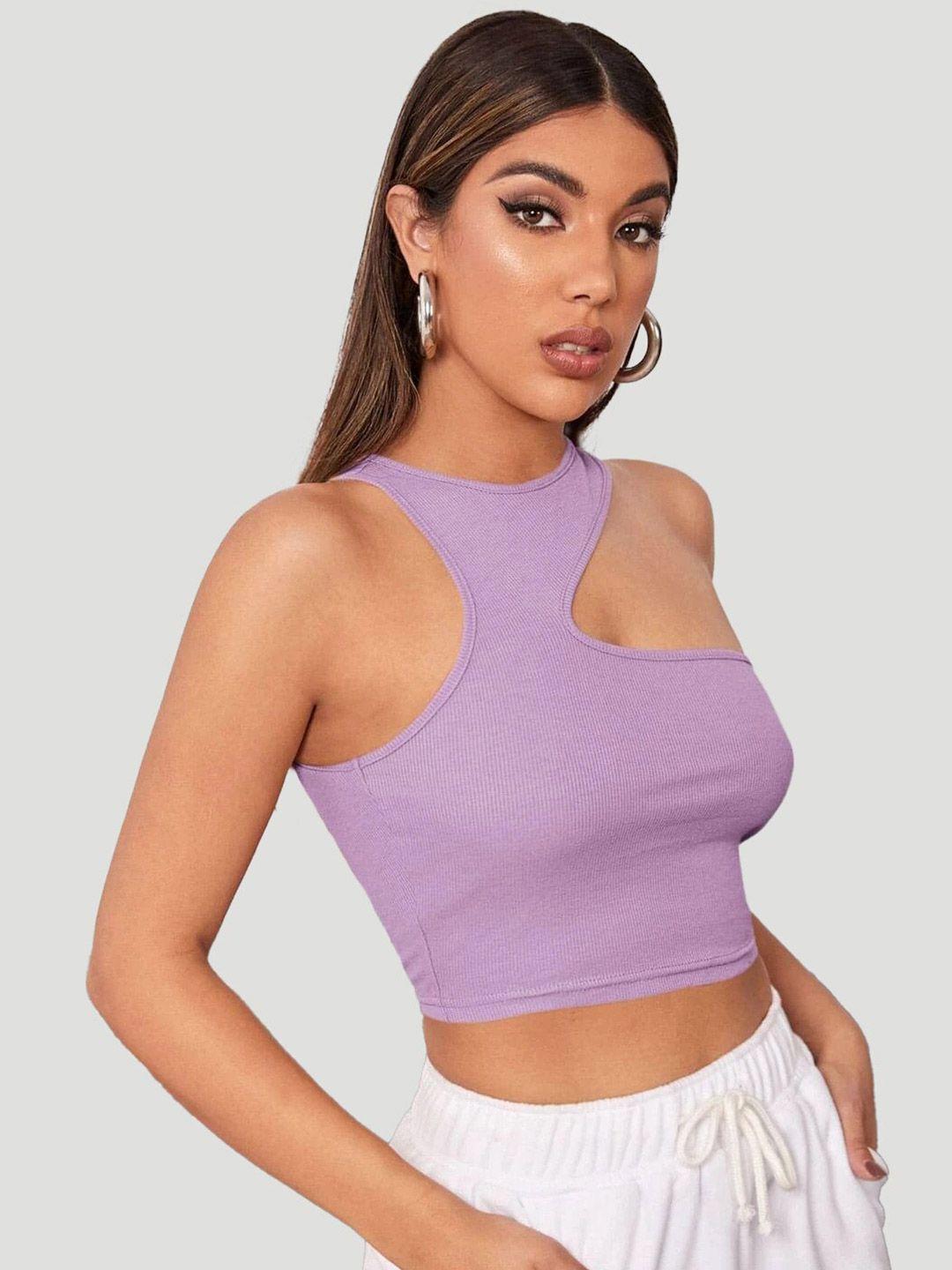 mywishbag lavender crop top