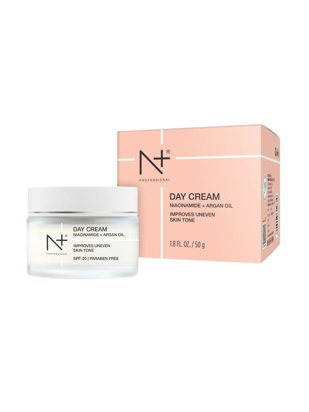 n plus professional niacinamide & argan oil day cream with spf 20 50g