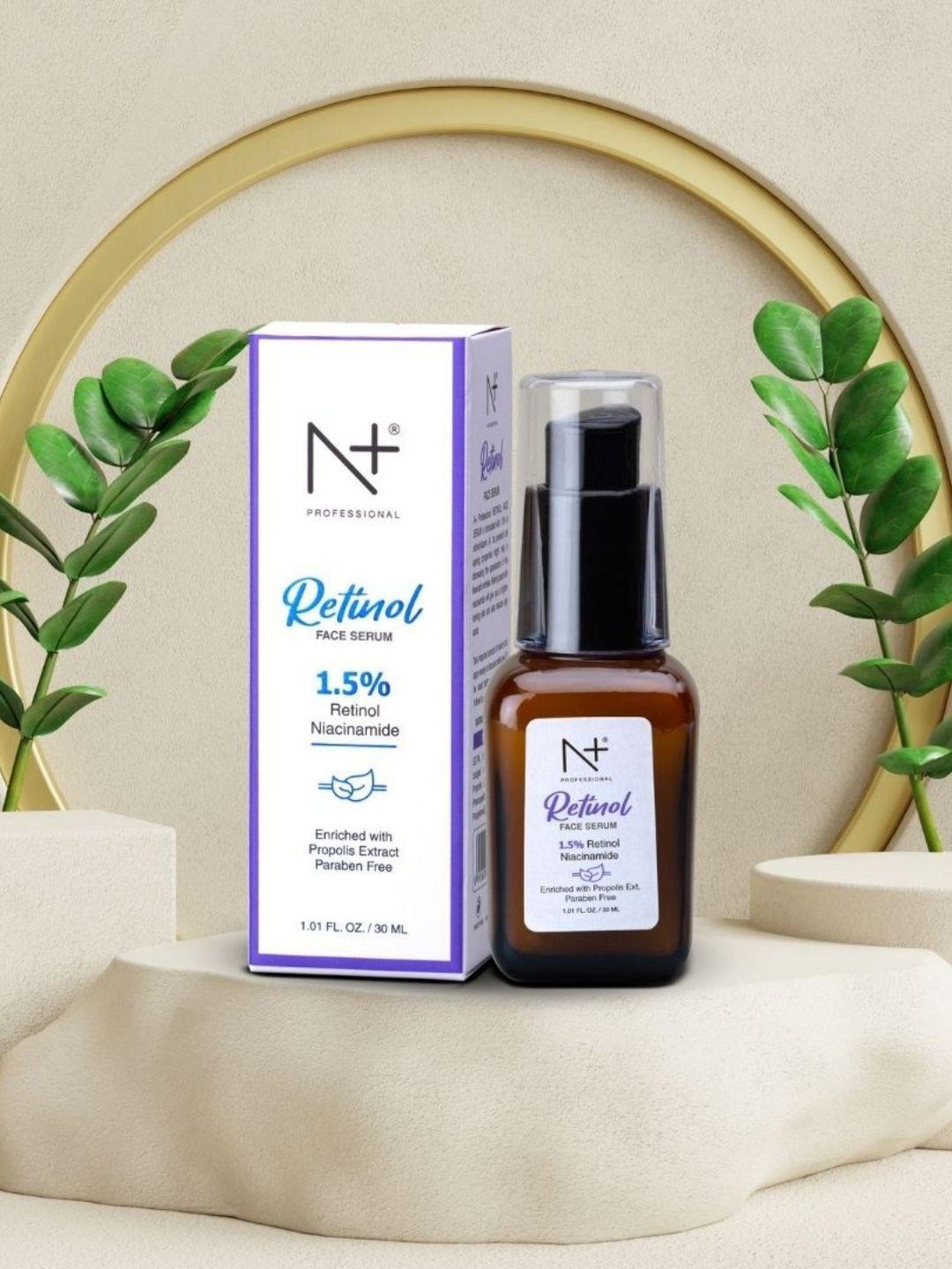 n plus professional retinol 1.5% niacinamide face serum with propolis extract - 30 ml